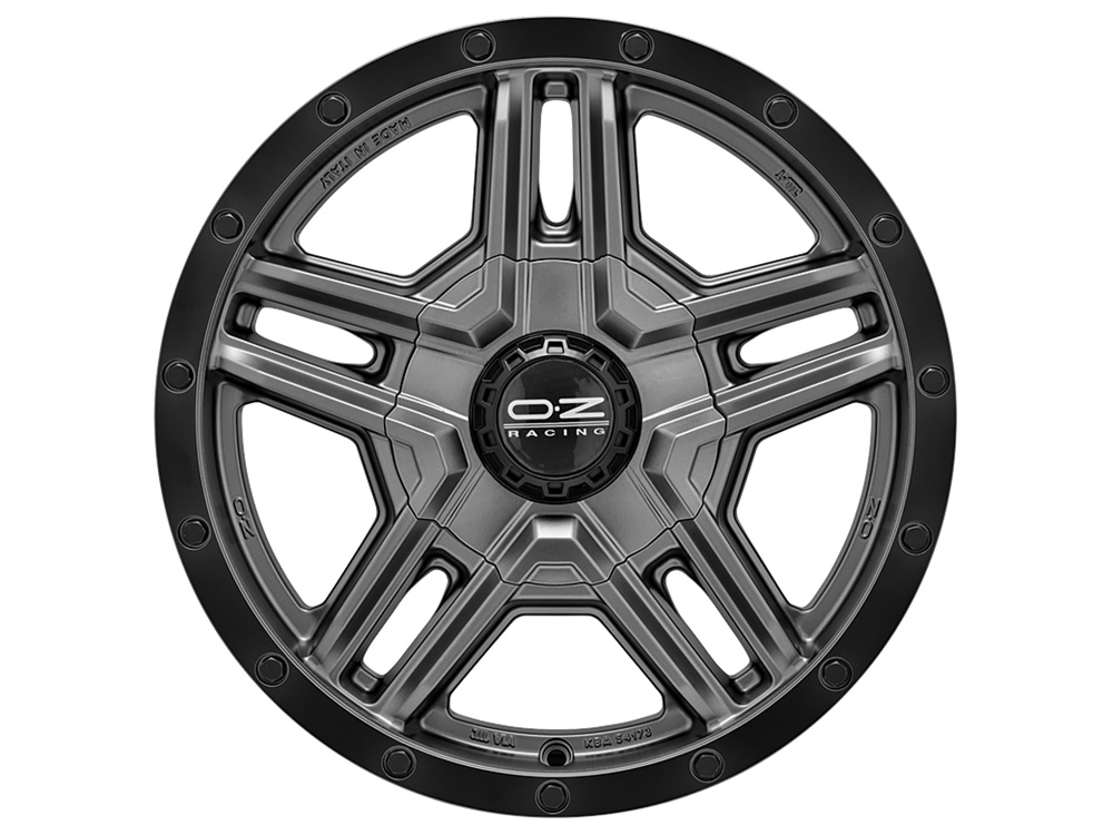Image of Felgen OZ RALLY ADVENTURE 8.0x17 6x114.3 ET20 Matt Graphite Black Lip + Rivets