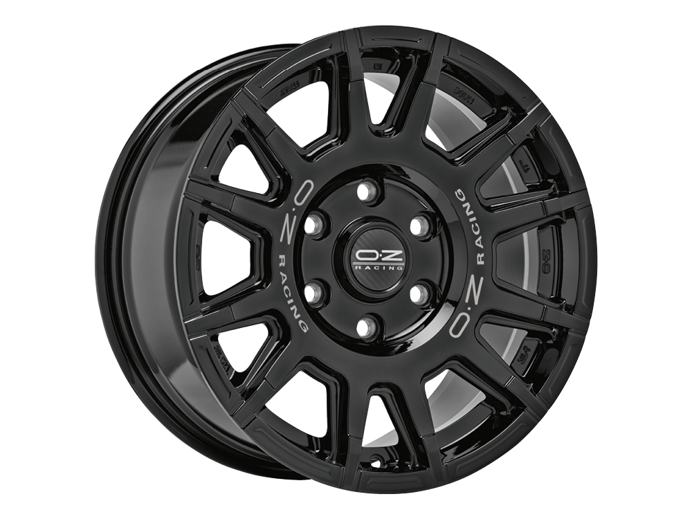 Image of Felgen OZ RALLY LEGEND 8.0x17 5x112 ET35 Gloss Black + Dark Lettering
