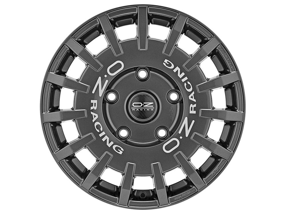 Felgen OZ RALLY RACING VAN 8.0x18 5x120 ET45 Dark Graphite Silver Lettering