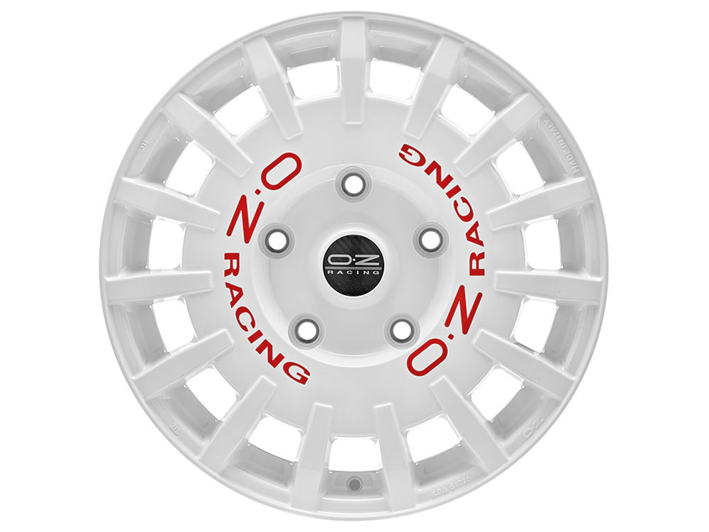 Image of OZ RALLY RACING VAN 7.5x18 5x160 ET48 WHITE RED LETTERING Felgen