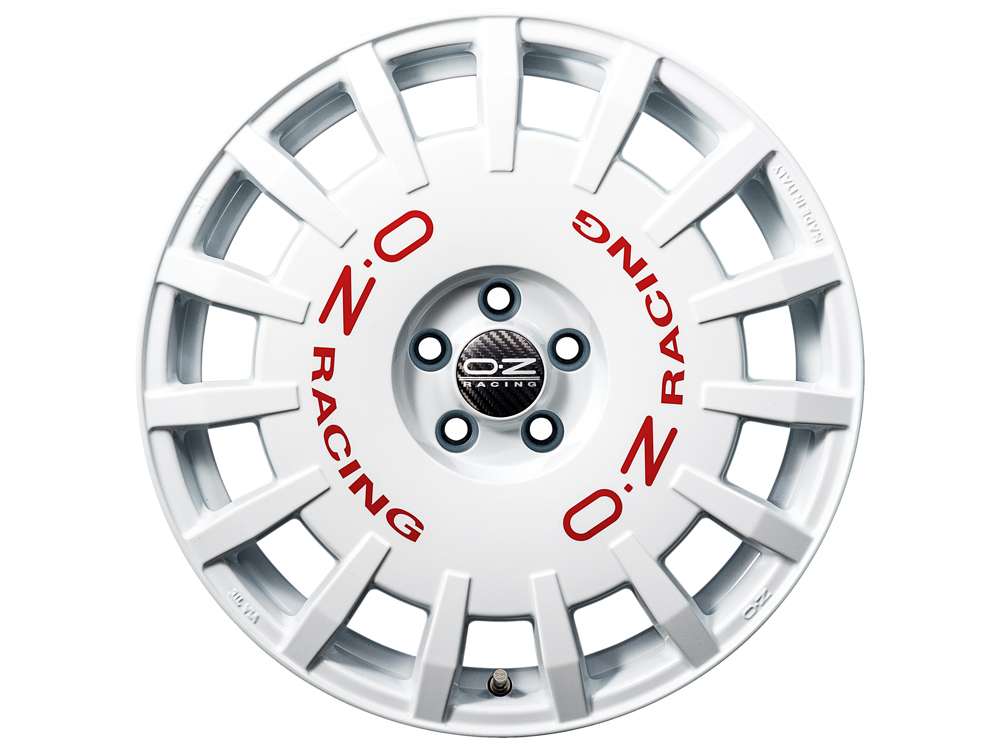 Felgen OZ RALLY RACING 8.0x17 5x114.3 ET45 White Red Lettering