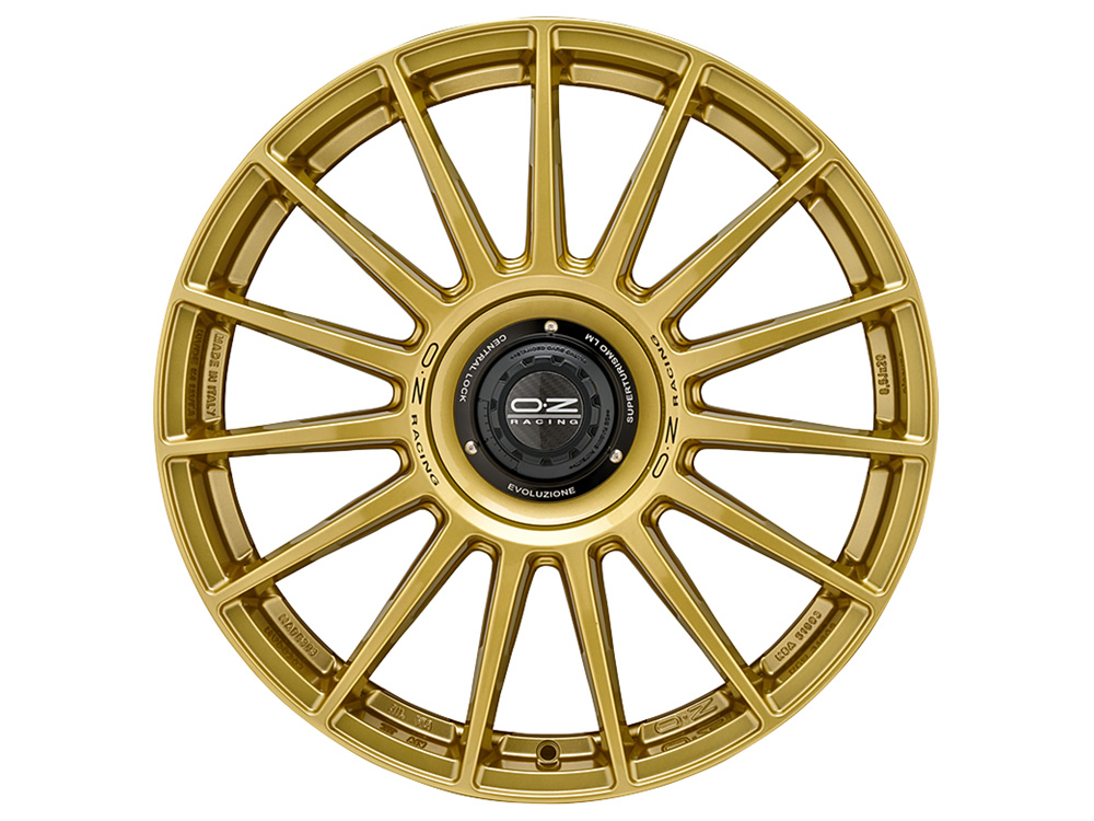 Image of Felgen OZ SUPERTURISMO EVOLUZIONE 8.5x19 5x112 ET38 Race Gold Black Lettering