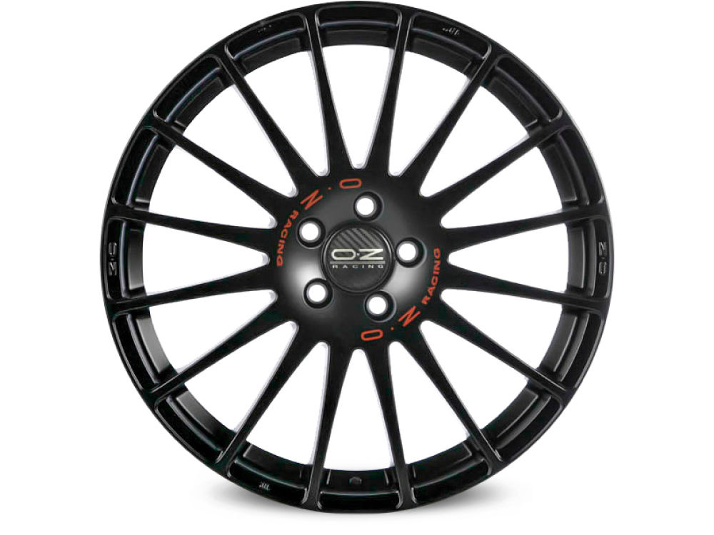 Felgen OZ SUPERTURISMO GT 7.0x18 4x108 ET20 Matt Black Red Lettering