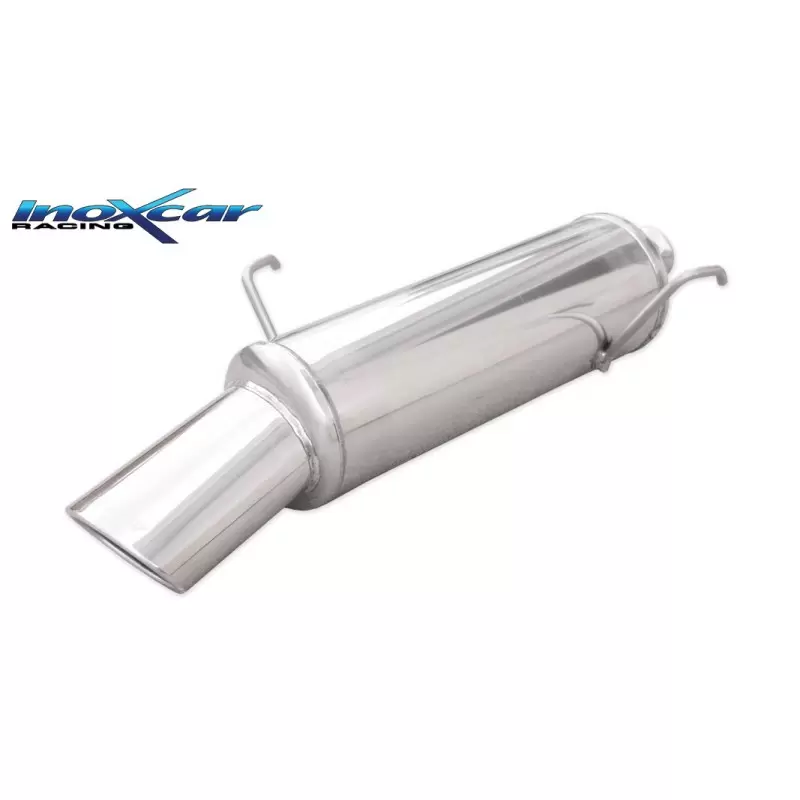 Image of Endschalldämpfer Inoxcar 120x80 Oval für PEUGEOT 206 Berline bicorps trois ou cinq portes (2A/C) 1.4 i 75ps