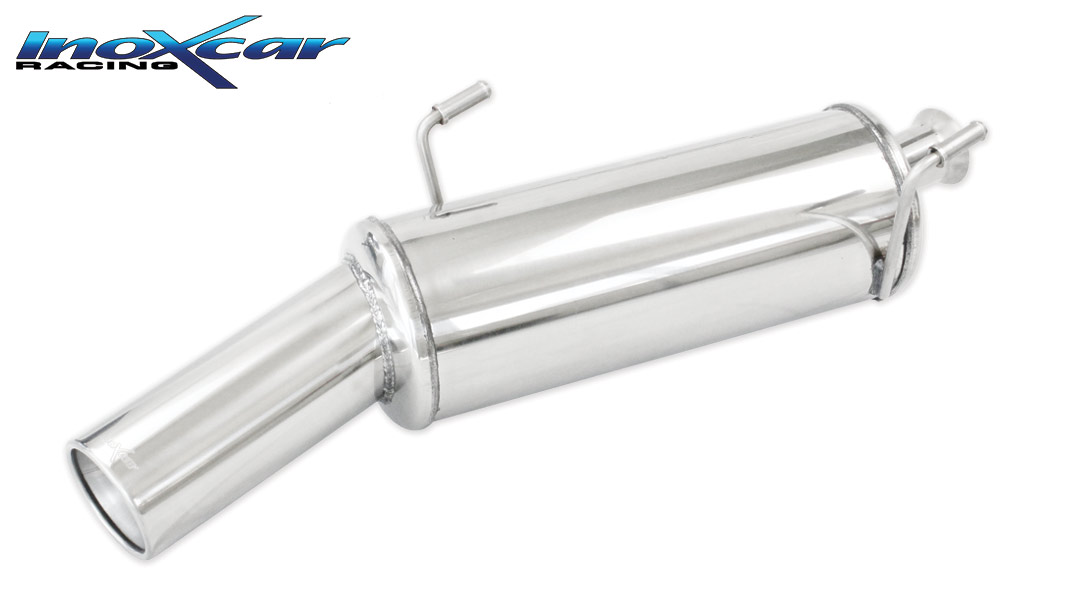 Image of Endschalldämpfer Inoxcar 102mm Rolled für PEUGEOT 206 Berline bicorps trois ou cinq portes (2A/C) 2.0 S16 135ps