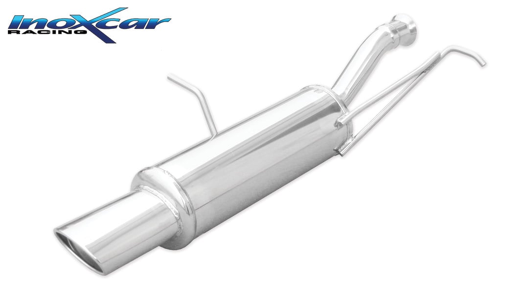 Image of Endschalldämpfer Inoxcar 120x80 Oval für PEUGEOT 307 (3A/C) 1.4 75ps