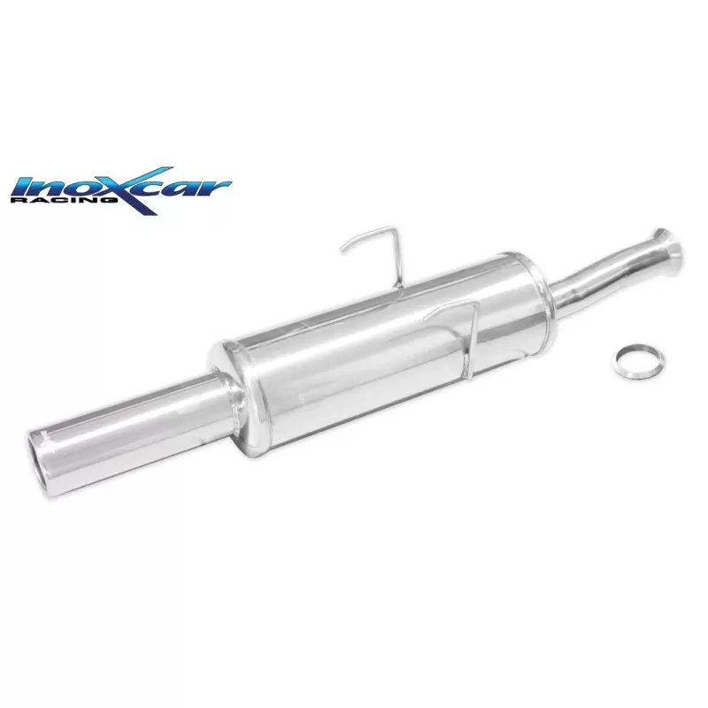 Image of Endschalldämpfer Inoxcar 80mm Rolled für PEUGEOT 405 II (4B) 2.0 T 16 X4 196ps