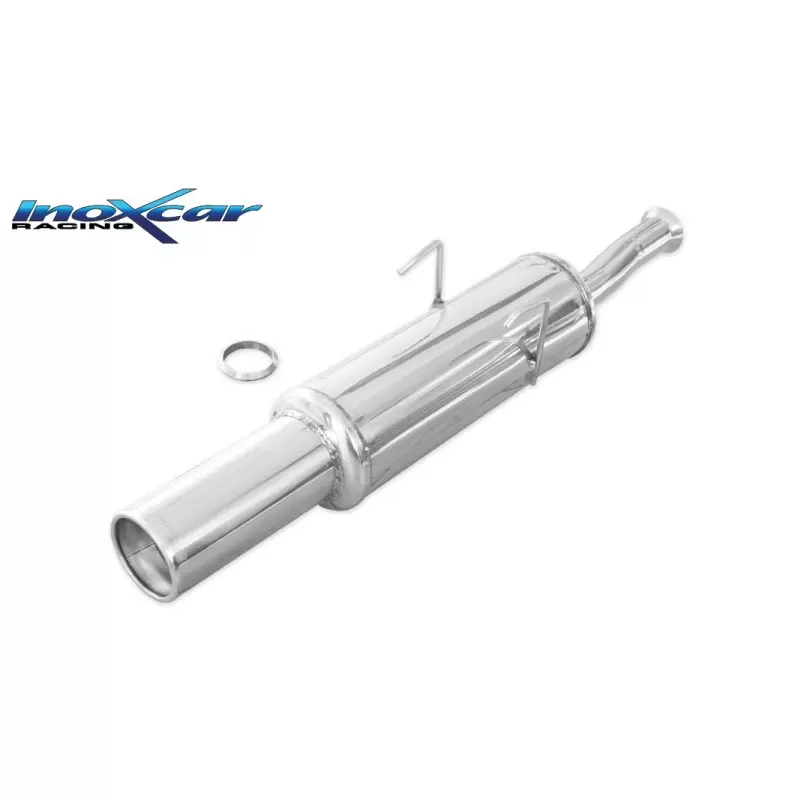 Image of Endschalldämpfer Inoxcar 102mm Rolled für PEUGEOT 405 II Break (4E) 1.8 101ps