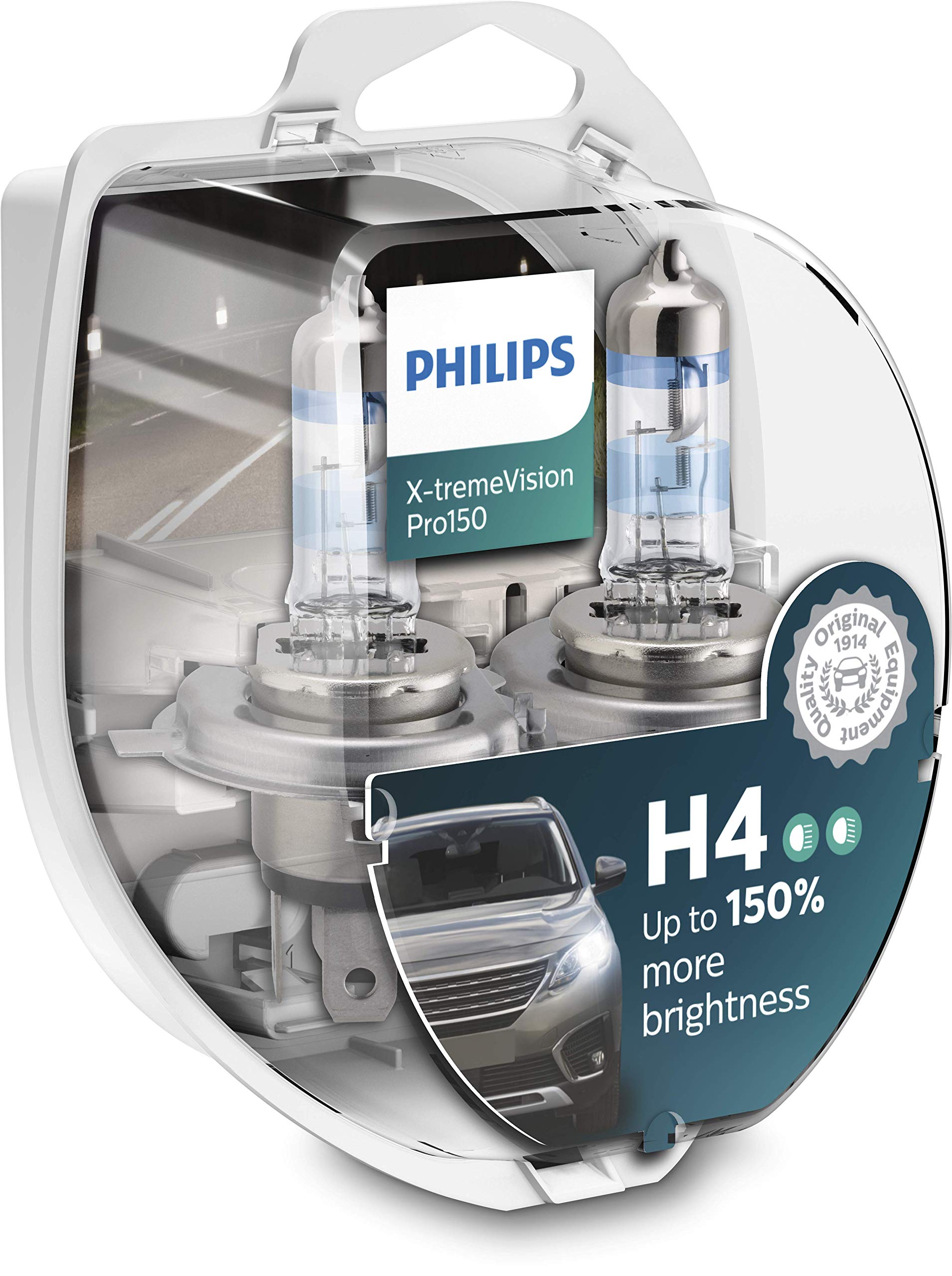 Scheinwerferlampen Philips WhiteVision ultra H4 Duobox