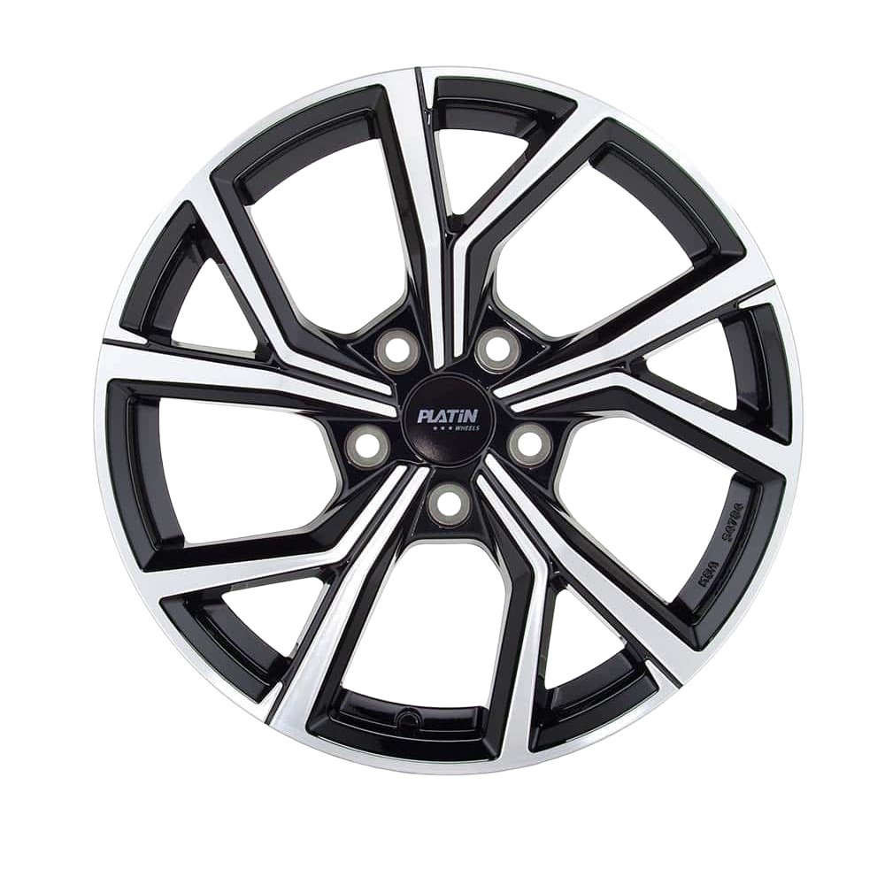 Felgen Platin P115 7.5x18 5x114.3 ET45 Black Polished