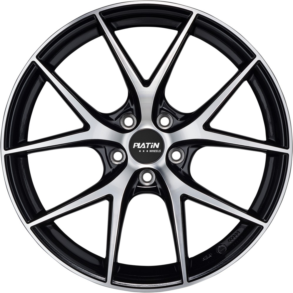Platin P94 8.5x20 5x114.3 ET40 SCHWARZ POLIERT Felgen