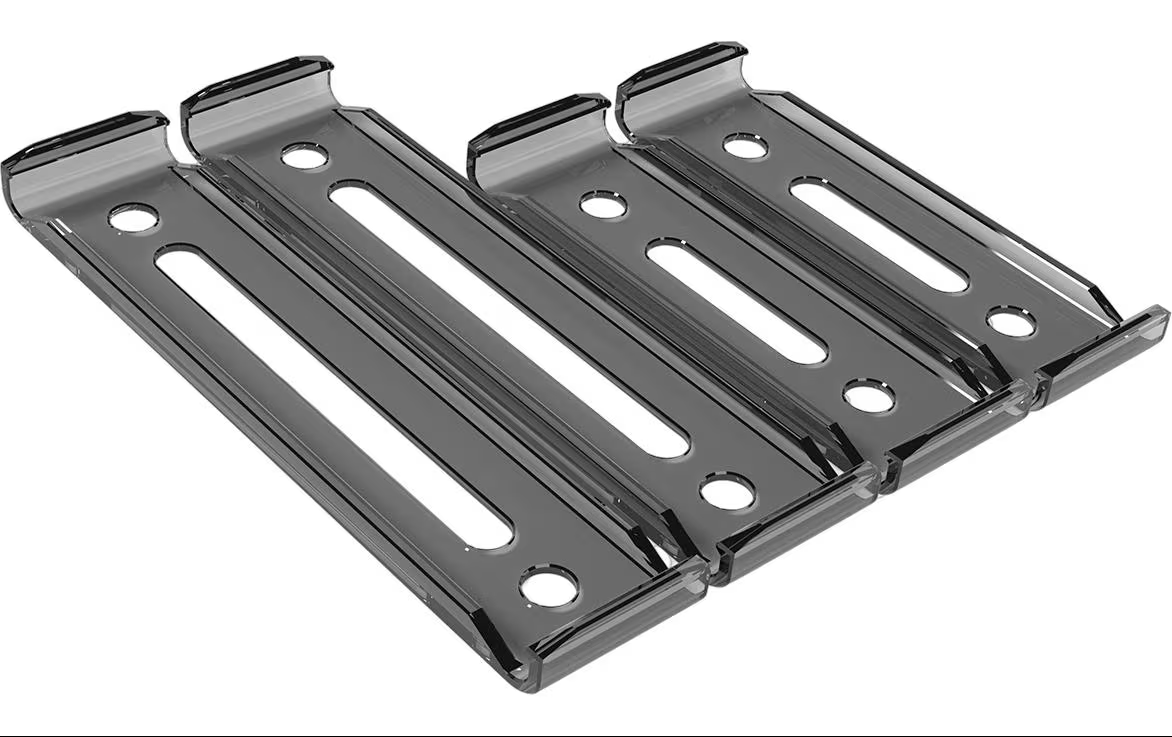 ProKlick  Midnight Black Rahmenlose Kennzeichenhalter (Langformat)