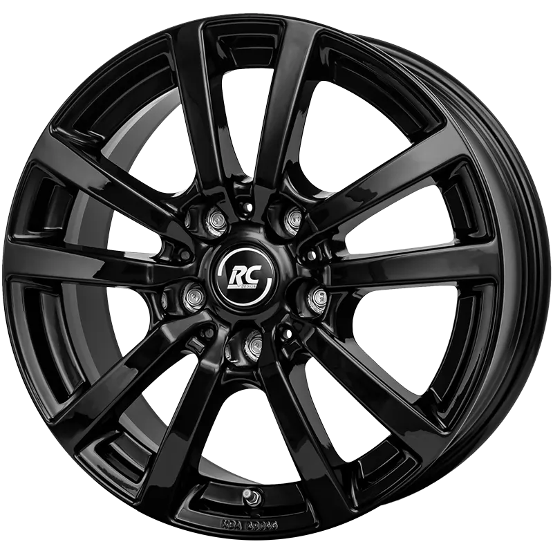 Image of RC Design RC25 8.0x18 5x130 ET53 Schwarz Glanz Felgen