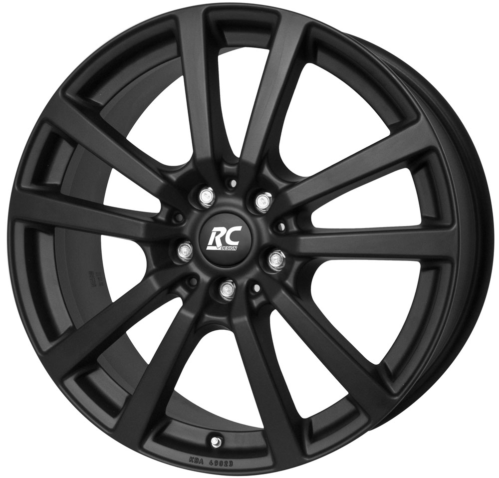 RC Design RC25T 6.5x16 5x112 ET52 Schwarz Glanz Felgen