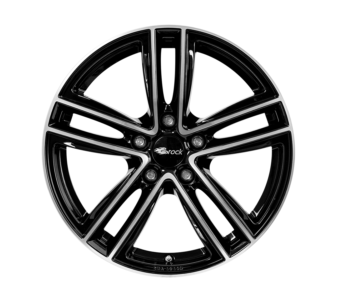 RC Design RC27 6.5x16 5x112 ET22 Schwarz Glanz Voll-Poliert Felgen