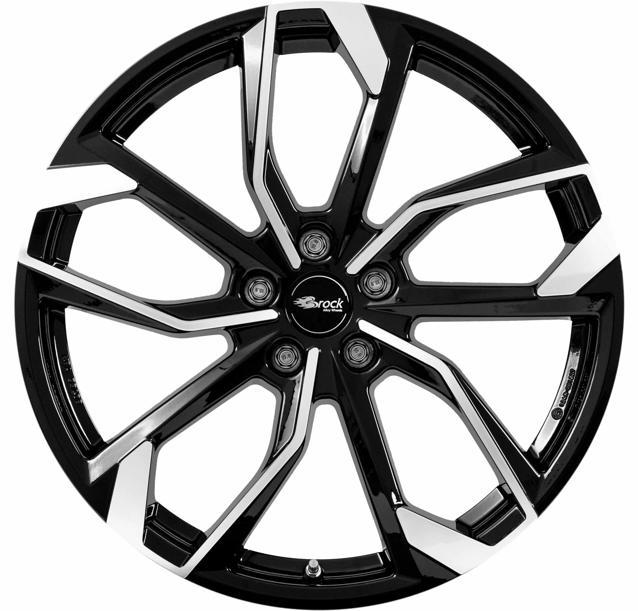 RC Design RC34 8.0x19 5x112 ET46 Schwarz Glanz Voll-Poliert Felgen