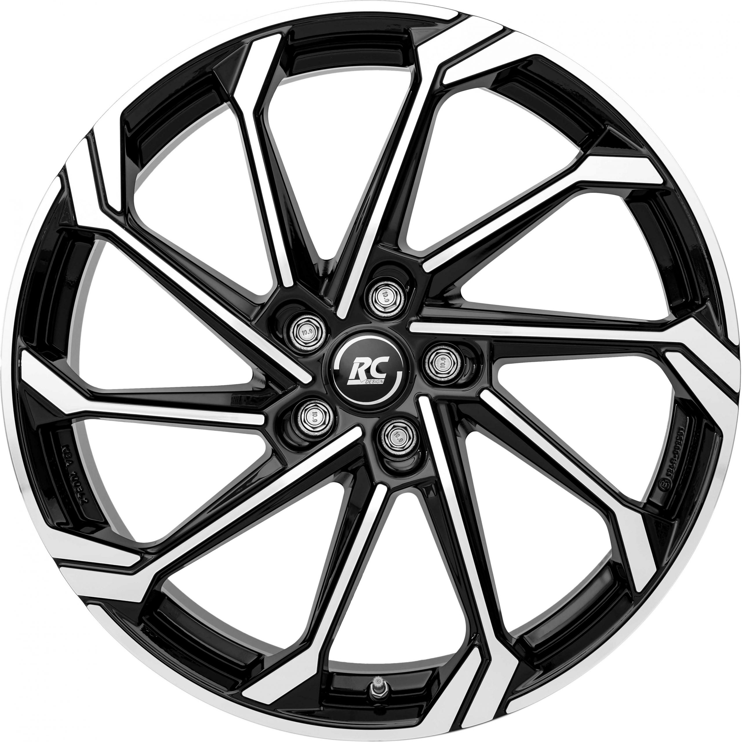 Felgen RC Design RC36 10.0x20 5x120 ET35 Schwarz Glanz Voll-poliert