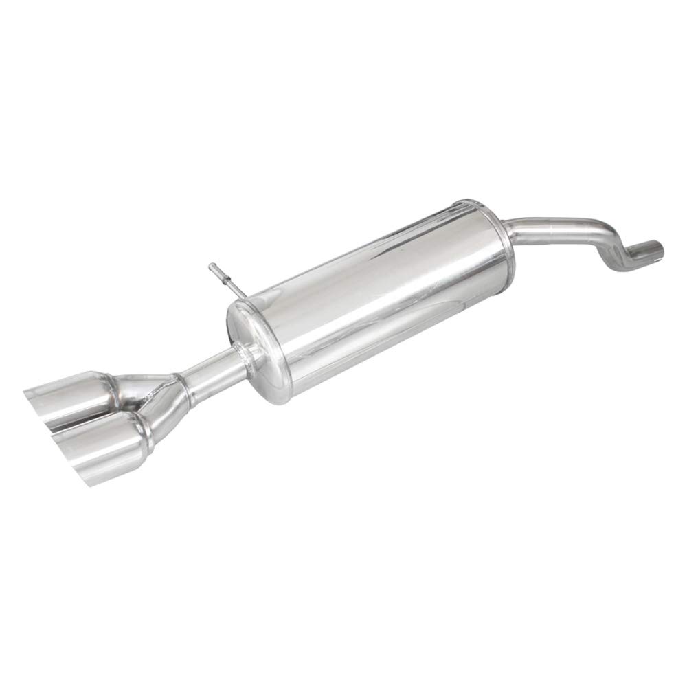 Image of Endschalldämpfer Inoxcar 2x80mm Racing Angled für RENAULT CLIO IV (BH_) 1.2 TCe 120 (BHM0) 120ps