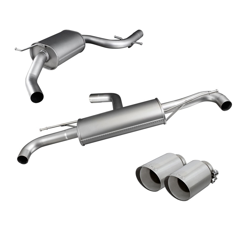 Image of Cat-Back Remus 102mm Angled für VW GOLF VI (5K1) 2.0 GTi 210ps