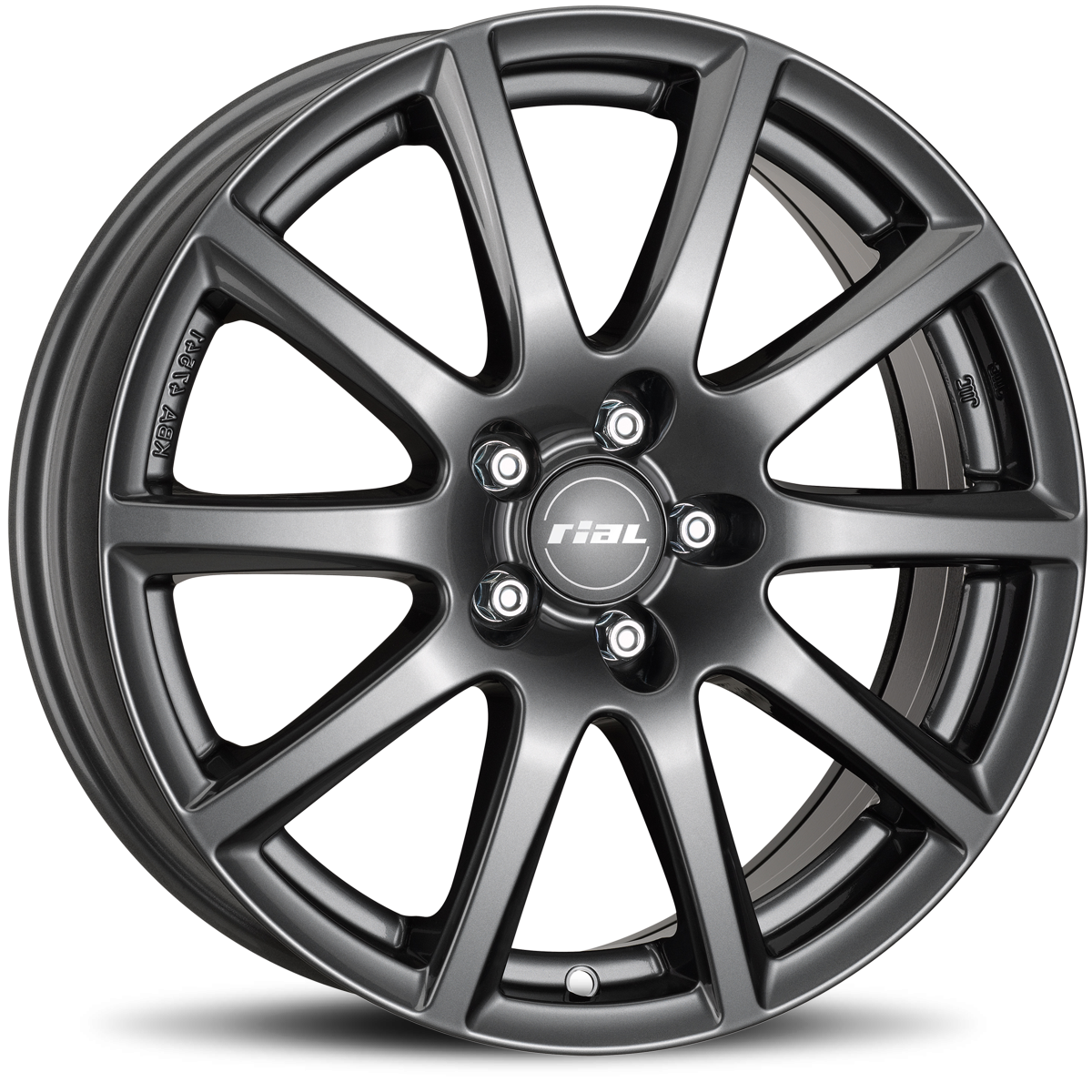Felgen RIAL Milano 7.5x18 5x112 ET45 Titanium