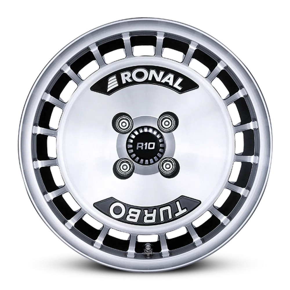 Ronal R10 TURBO 7.0x15 4x108 ET28 SCHWARZ FRONTKOPIERT Felgen