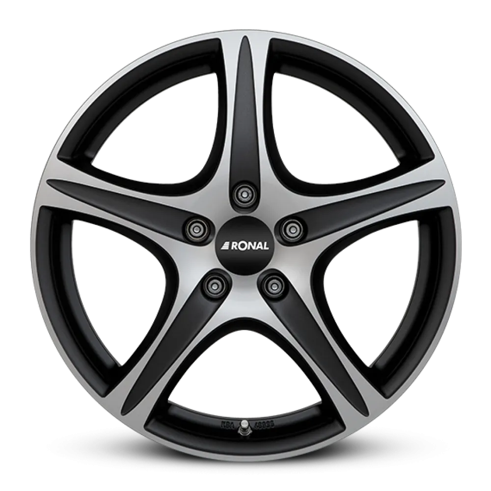 Felgen Ronal R56 8.0x17 5x112 ET48 Mattschwarz Frontkopiert