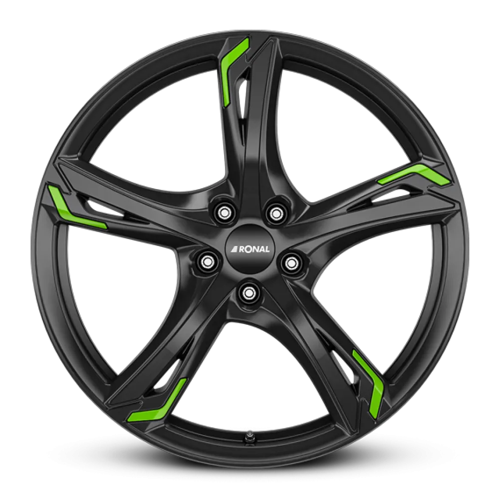 Ronal R62 Green 8.0x19 5x112 ET35 JETBLACK Felgen