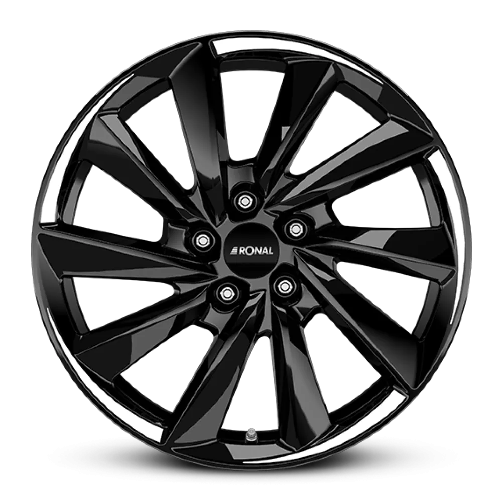 Ronal R70 7.5x18 5x114.3 ET50 JETBLACK WHITE TAIL Felgen