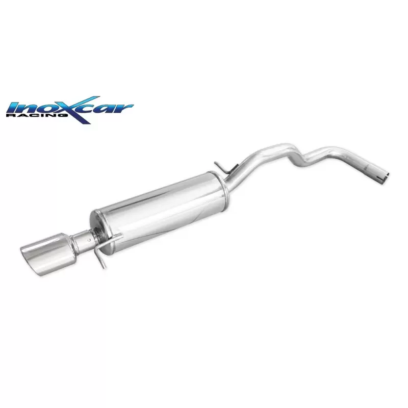 Image of Endschalldämpfer Inoxcar 120x80 Oval für SEAT IBIZA III (6L1) 1.4 TDI 80ps
