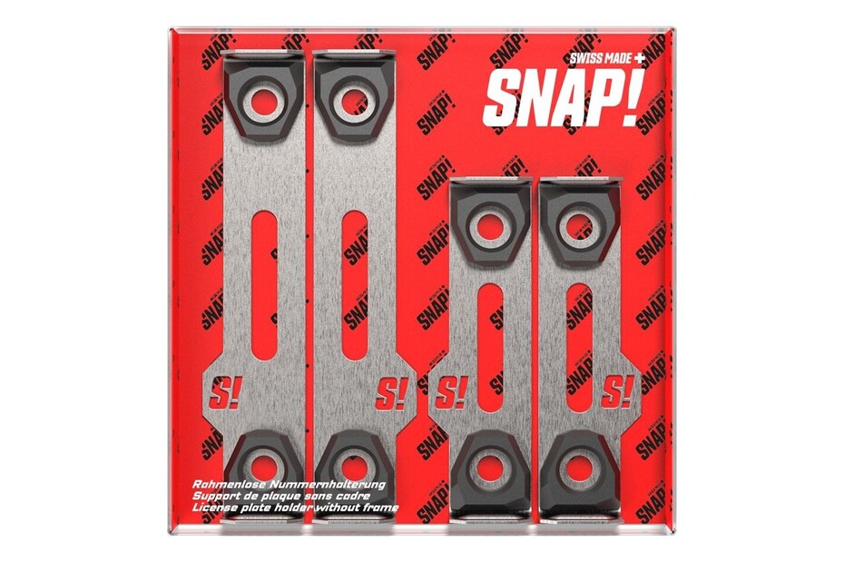 Image of Snap Rahmenloses Kontrollschildhaltersystem (Langformat)