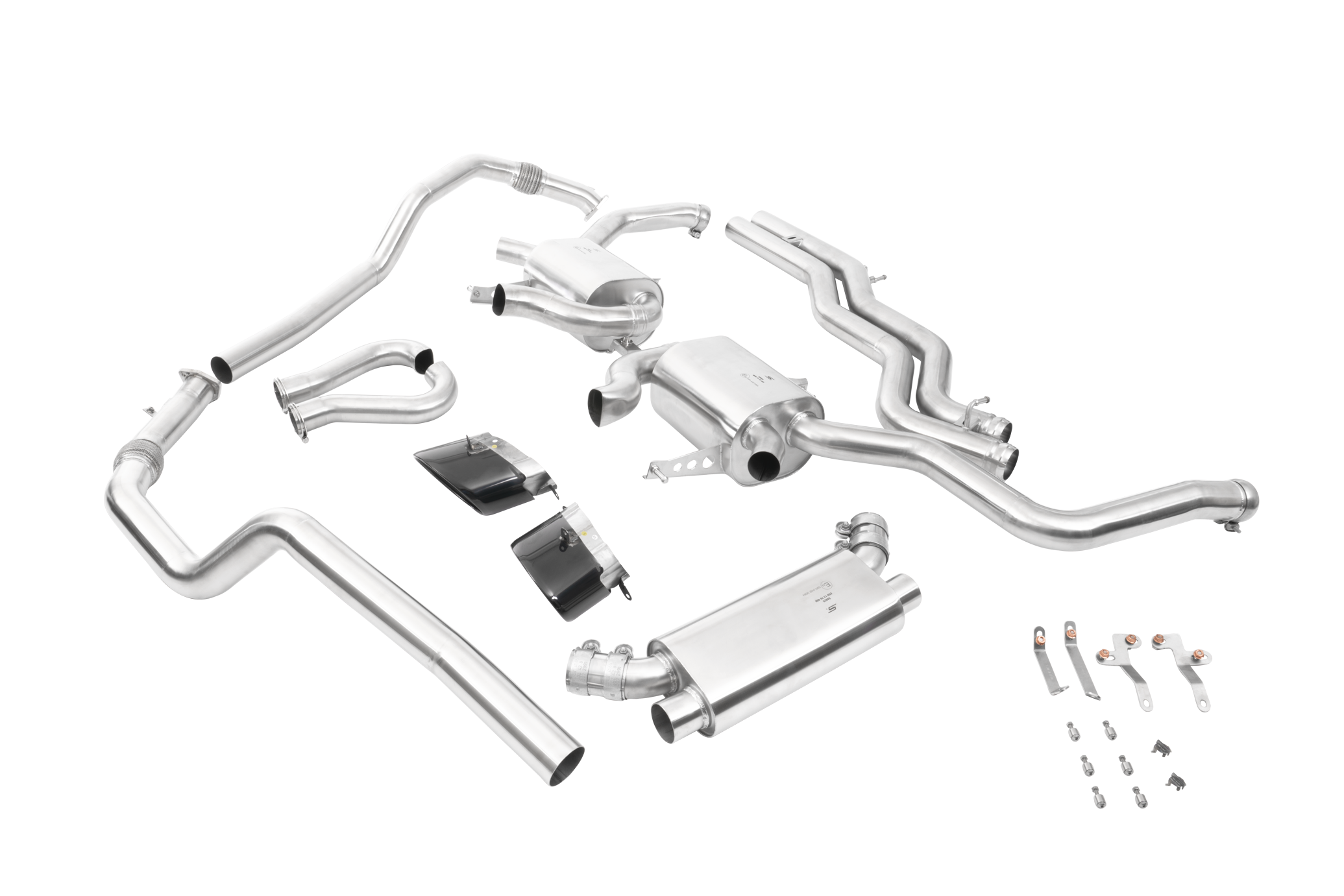 Image of Cat-Back Stoll Sport Oval Black Tips