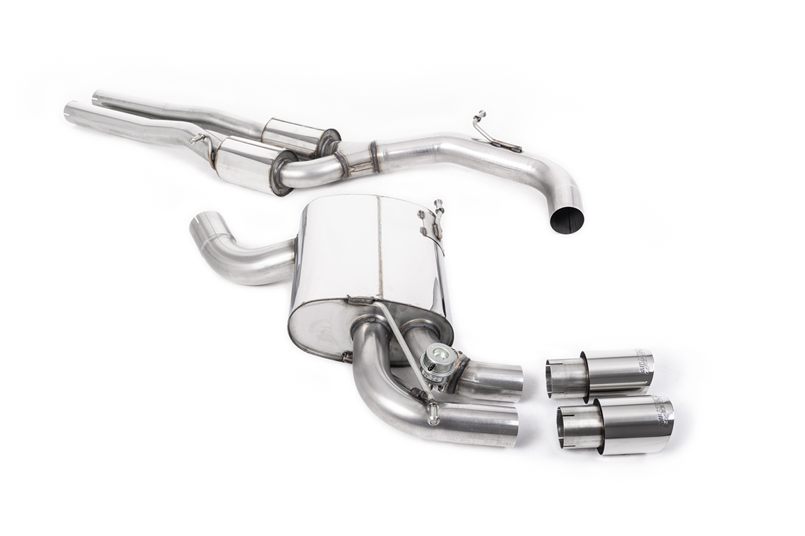 Image of Cat-Back Milltek 3" Twin 90mm GT90 für AUDI A3 Sportback (8PA) RS3 quattro 340ps