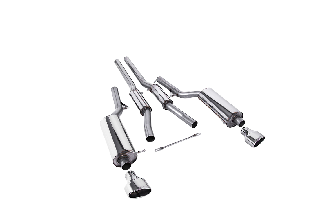 Image of Cat-Back Milltek 2.75" 150 X 95mm Polished Oval