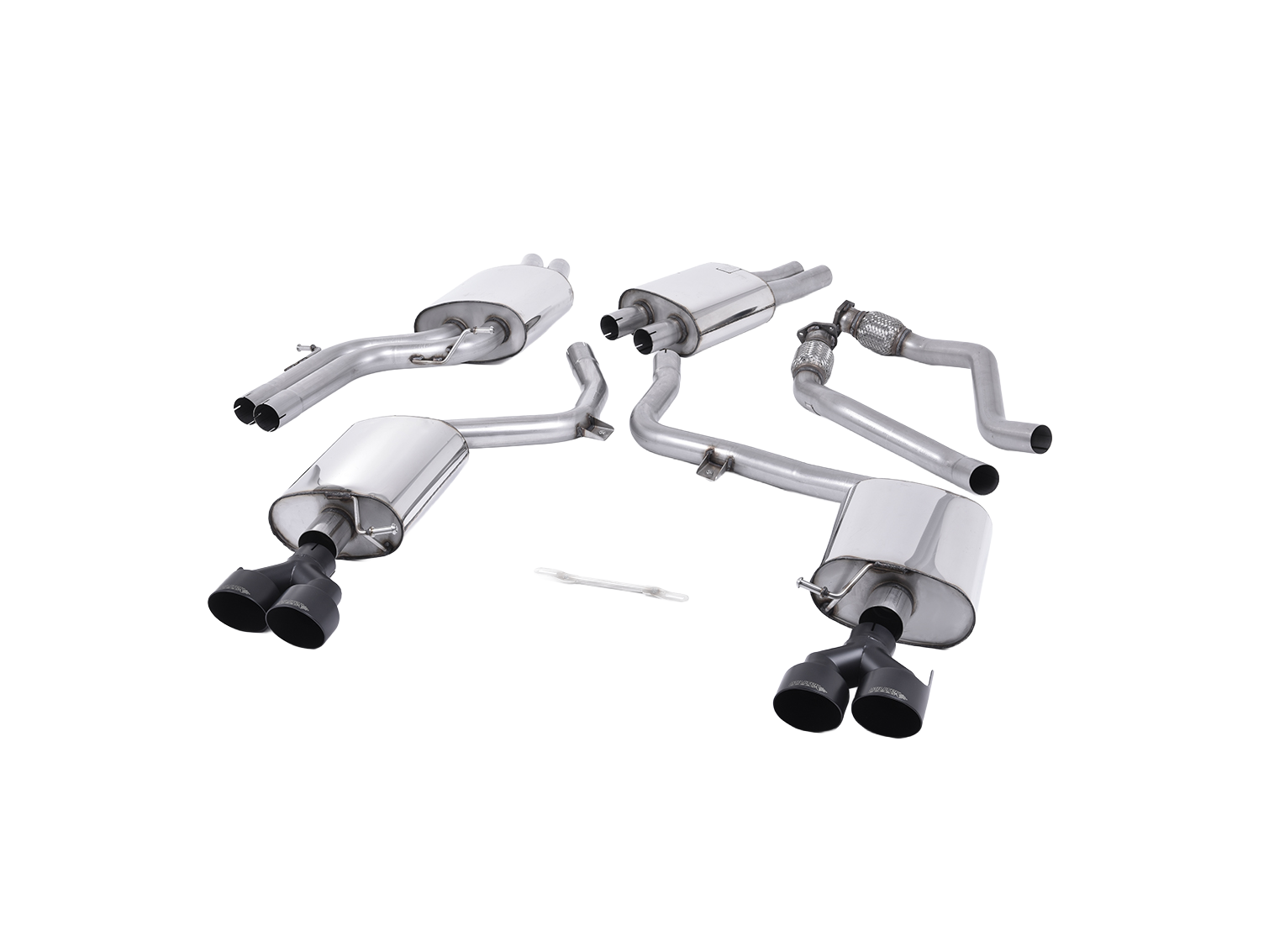 Cat-Back Milltek  60.3 GT100B GT100B für AUDI A4 B8 (8K2)  S4 quattro 333ps