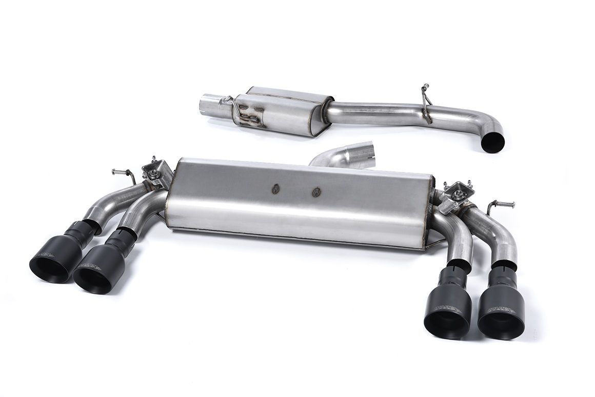 Image of Cat-Back Milltek 3" Quad 100mm GT100 für AUDI A3 (8V1, 8VK) S3 quattro 310ps