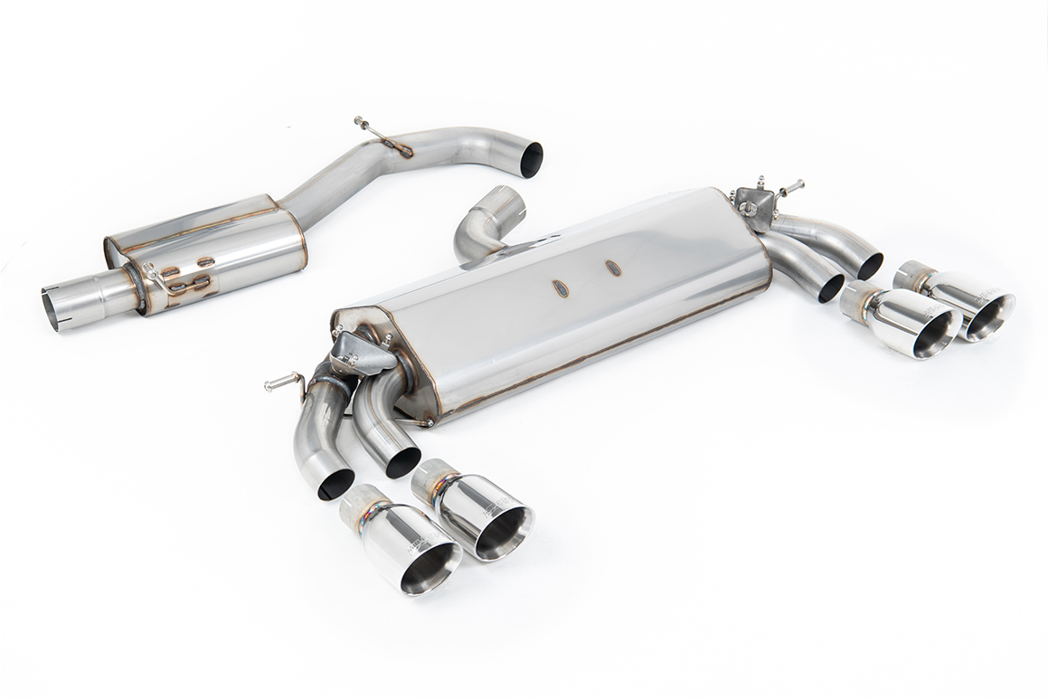 Image of OPF-Back Milltek 3" Quad 100mm GT100 für AUDI A3 Sportback (8VA, 8VF) S3 quattro 300ps