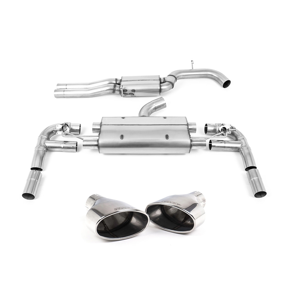 Image of OPF-Back Milltek 3.15" Polished Trims für AUDI A3 Limousine (8VS, 8VM) RS3 quattro 400ps