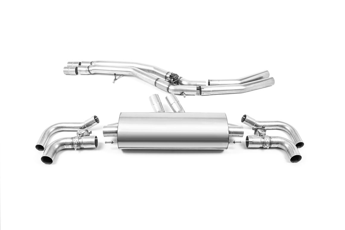 Image of OPF-Back mit Klappensystem Milltek 2x76mm OE Tips