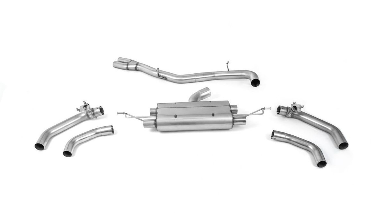 Image of OPF-Back mit Klappensystem Milltek 3.15" OE Tips