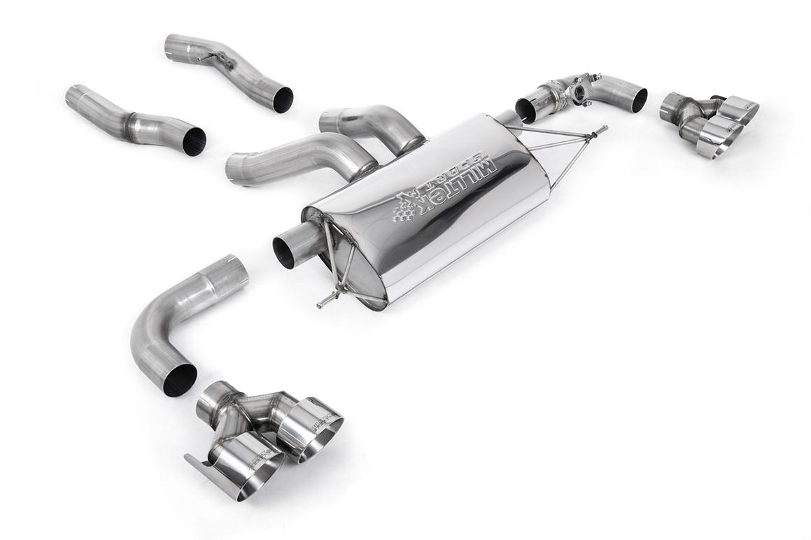 Image of OPF-Back Milltek 3" Quad GT-100 Polished