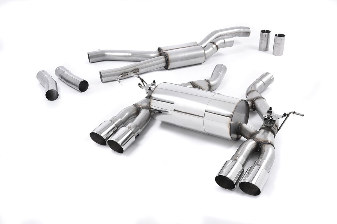 Image of Cat-Back Milltek 2.75" Quad 90mm GT90 für BMW 3 (F30, F80) M3 431ps