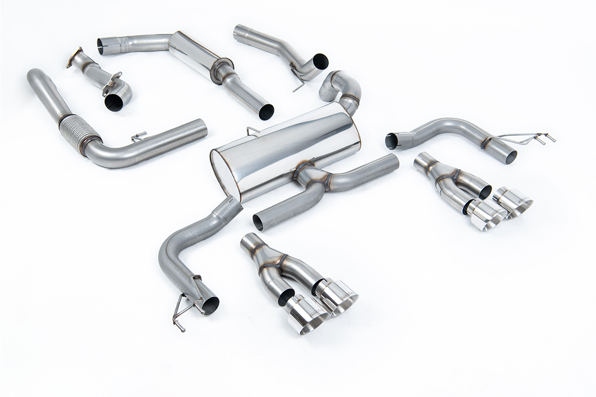 Image of Cat-Back Milltek 3" Polished GT-100 für HONDA CIVIC IX (FK) 2.0 i-VTEC Type R (FK2) 310ps