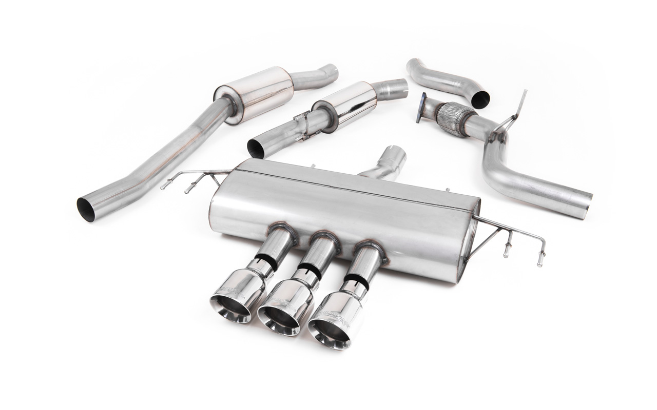 Cat-Back Milltek  3" Triple GT-100 Polished