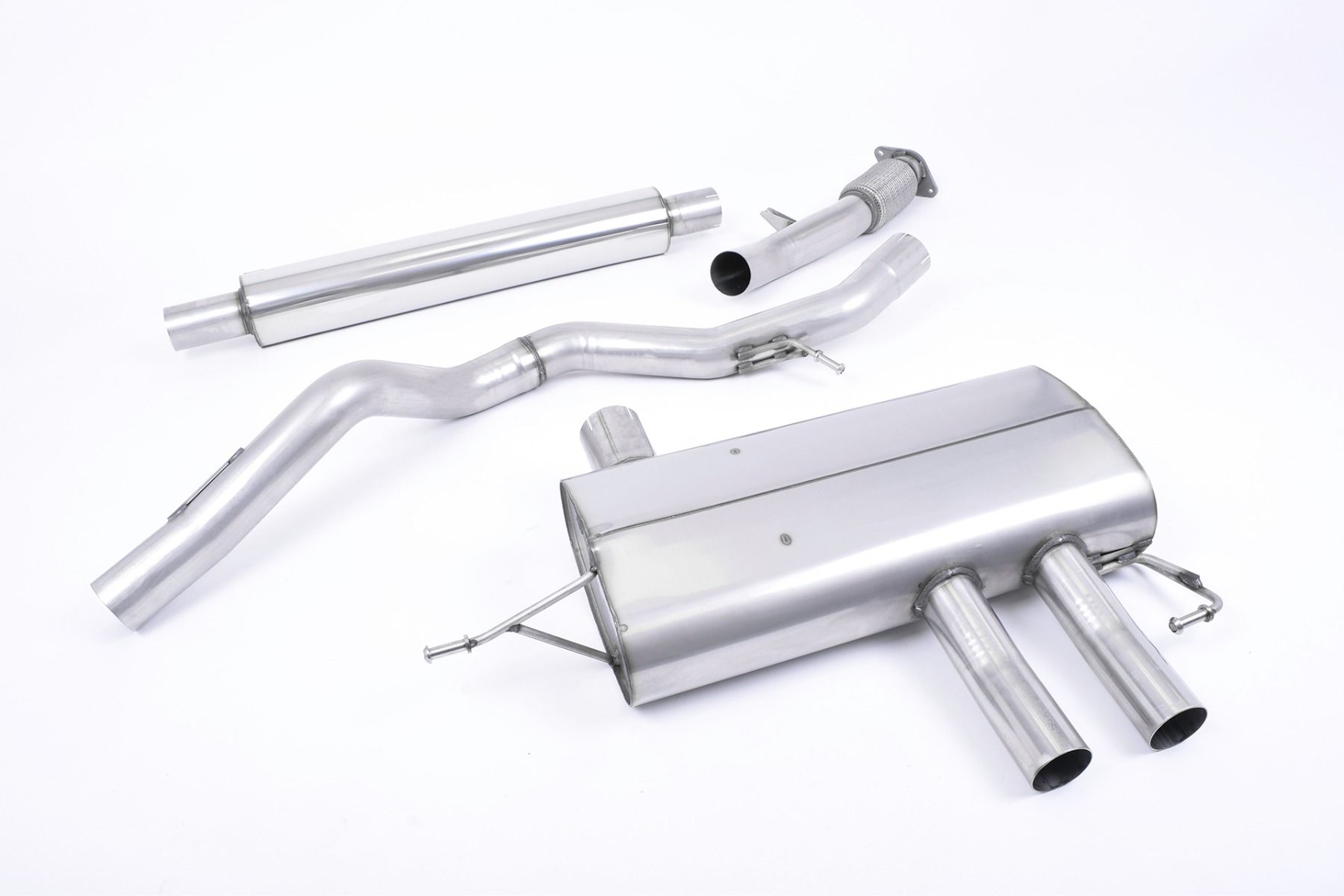 OPF-Back Milltek  3" OE Tips für RENAULT MEGANE IV Berline bicorps trois ou cinq portes (B9A/M/N_)  1.8 RS 300 (B9M8) 300ps