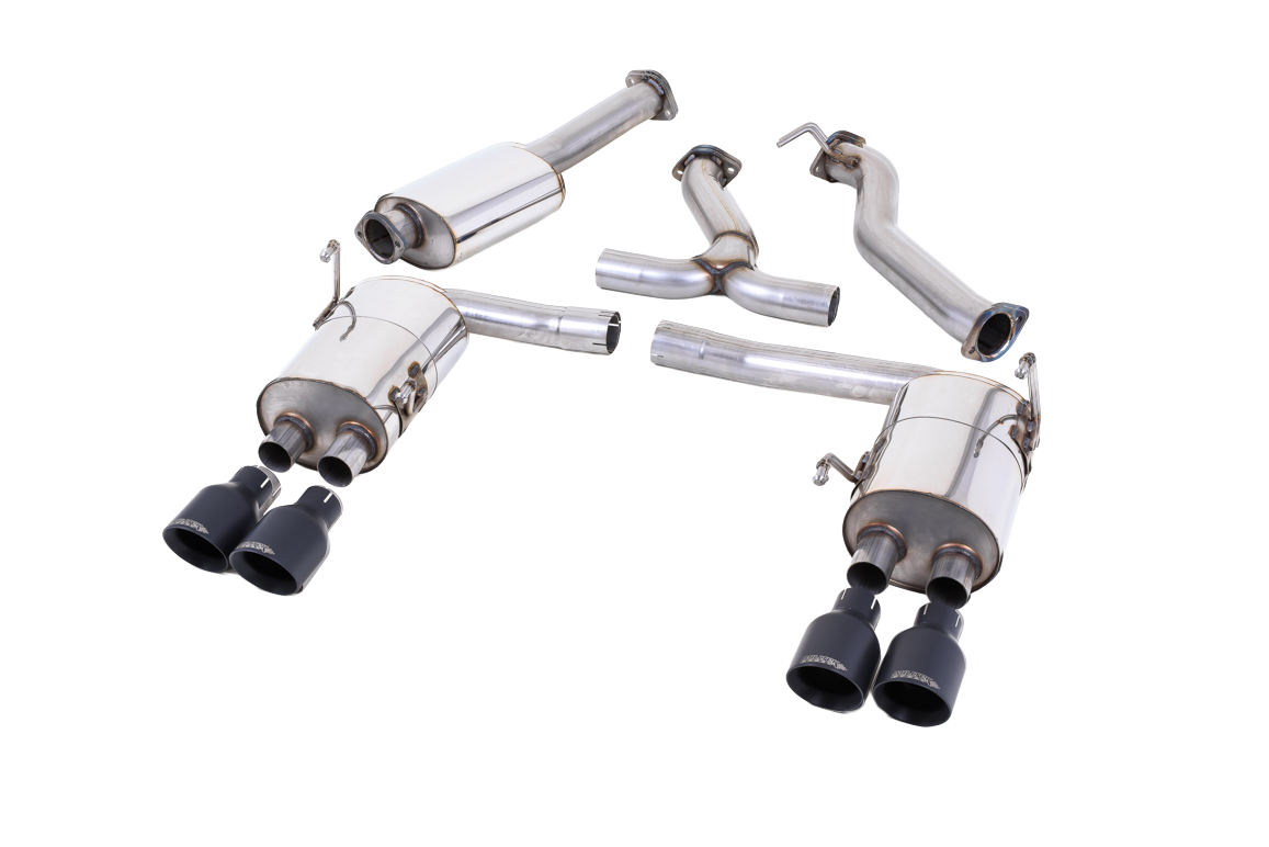 Image of Cat-Back Milltek 3" Quad 100mm GT100 für SUBARU IMPREZA A trois volumes (GE, GV) 2.5 WRX STi AWD (GVF) 301ps