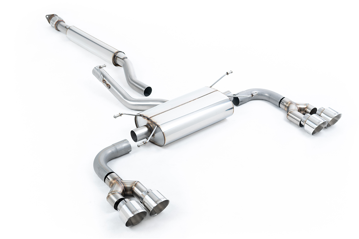 Image of Cat-Back Milltek 63.5 Quad 100mm GT100