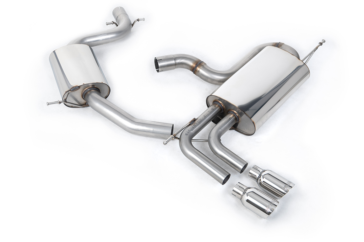 Image of Cat-Back Milltek 2.75" Twin 80mm GT80 für VW GOLF V (1K1) 2.0 GTI 230ps
