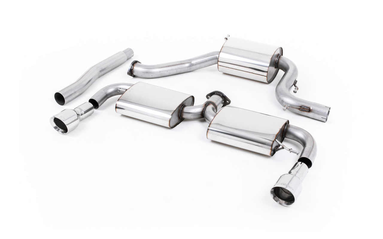 Image of Cat-Back Milltek 3" Dual 100mm GT100 für VW SCIROCCO III (137, 138) 2.0 R 280ps