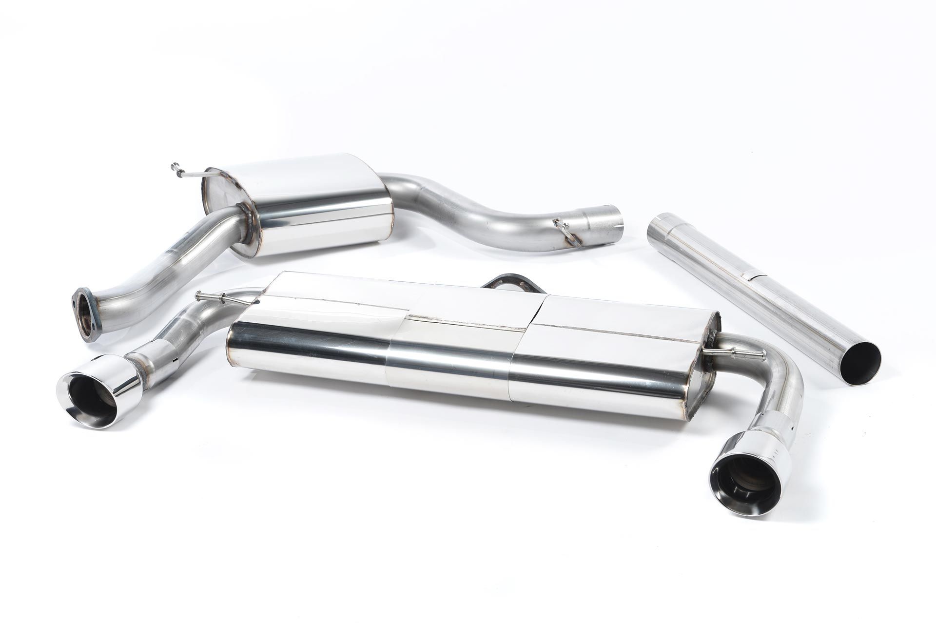 Cat-Back Milltek  3" Dual 100mm GT100 für VW GOLF VII (5G1, BQ1, BE1, BE2)  2.0 GTI 220ps