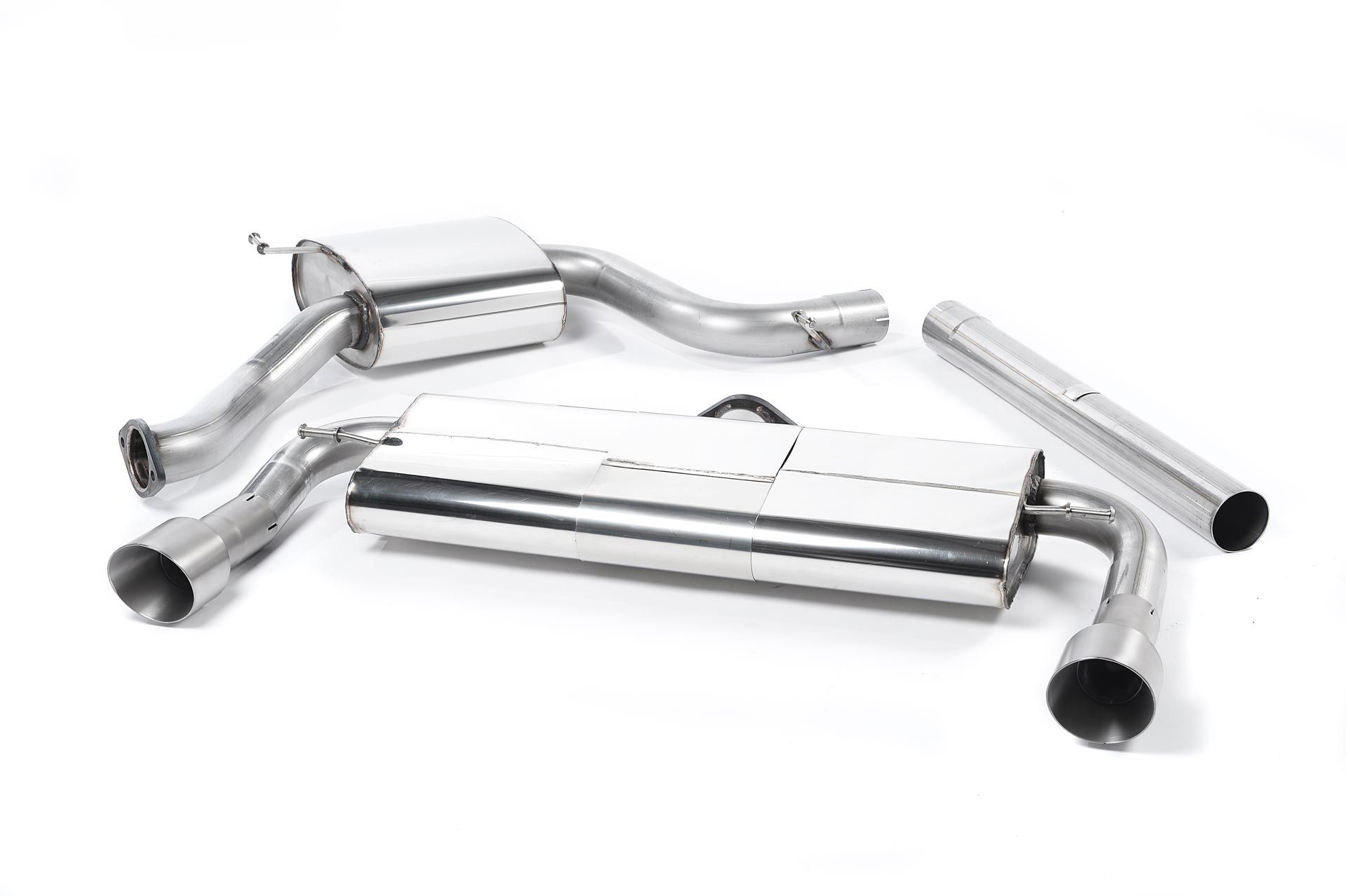 Image of Cat-Back Milltek 3" Dual GT 100 Titanium Tips für BMW 5 (E28) 525 e 125ps